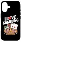 I Love Gambling Casino Chips Cartes Roulette Coque pour iPhone 17