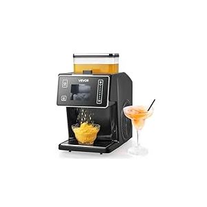 VEVOR Broyeur à Glace Pilée 20 kg/24 h, Machine à Glace Râpée Flocon de Neige, avec Lame en Acier Inoxydable, Réservoir de 0,8 L, Pré-refroidissement Rapide, pour Dessert Boulangerie Café Maison