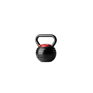 Nilox Kettlebell r&eacute;glable en acier, poids r&eacute;glable de 2 &agrave; 18 kg, poign&eacute;e ferme, plaques en acier r&eacute;sistantes &agrave; la corrosion, outil de gym pour entra&icirc;nement de force et cardio