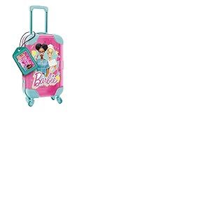 Lisciani - BARBIE - TROUSSE CREATIVE - Kit Loisirs Créatifs Barbie pour Enfants dès 5 Ans - Format Mini Valise - Livret de Coloriages, 4 Feutres, Stickers Pailletés, Diamants adhésifs Inclus