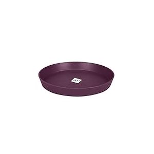 Elho Loft Urban Soucoupe Ronde 34 - Soucoupe pour Ext&eacute;rieur - &Oslash; 34.3 x H 5.0 cm - Violet/Mauve &Eacute;rable