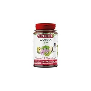 SUPERDIET - AXAROLA MAUVE BIO - Double action Transit et Digestion - Adoucissant - 100% plantes - Bio et Vegan - Fabrication française - 100 comprimés