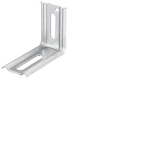 Alberts 339906 &Eacute;querre r&eacute;glable | angle de 90&deg;, emboutie, avec trou oblong | galvanis&eacute;e Sendzimir | 70 x 50 x 30 mm