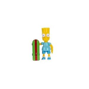 Les Simpsons Collection - Figurine Articulée Bart Simpson 12,7 cm - Accessoire Skateboard Inclus - Présentation en Boîte de Collection - pour Enfants Dès 3 Ans - SKU :JKP-12345