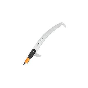 Fiskars Scie à élaguer pour manche télescopique QuikFit, Tête d'outil, Longueur: 55 cm, Lame en acier trempé, Noir/Orange, QuikFit, 1000691