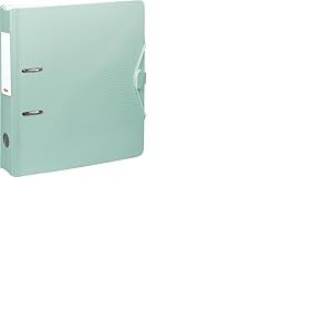 BRUNNEN Classeur &laquo; Wave &raquo; Colour Code | A4, 70 mm, m&eacute;canisme &agrave; levier avec poign&eacute;e caoutchout&eacute;e, menthe