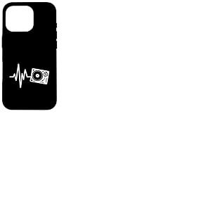 Platine Heartbeat DJ Vinyl Record Music Line Coque pour iPhone 16 Pro