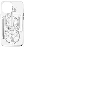 Dessin au trait Violon Coque pour iPhone 12 Pro Max