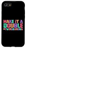 Make It A Double Twin Grandma of Twins Custom Grandma Coque pour iPhone SE (2020) / 7/8