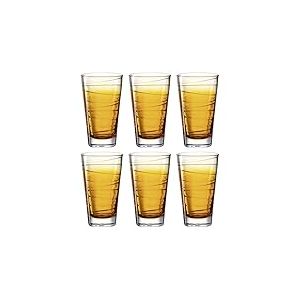 LEONARDO HOME 026835 Vario Struttura Lot de 6 verres Orange Verre Jaune 280 ml