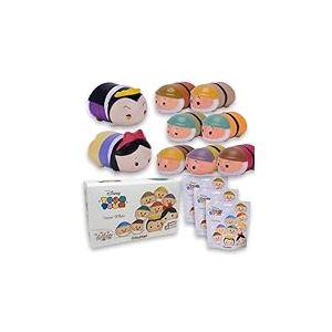 #sbabam Funny Box Disney Blanche-Neige et Les Sept Nains Squishy Tsum Tsum, Jeux pour Enfants en kiosque, 3 pièces, Gadget d'anniversaire Anti-Stress Squish
