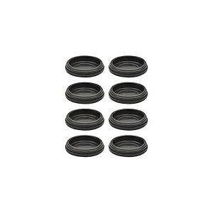 Wagner QuickClick® Patins en Plastique pour Meubles et chaises - Lot de 8 Patins de Rechange changeables - Black - diamètre Ø 30 mm - pour Base Ø 30 mm - Made en Allemagne - 15822700