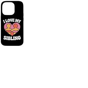 J'aime le cœur de mon frère Embrasse l'unité Coque pour iPhone 14 Pro