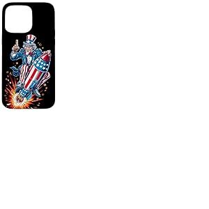 Fus&eacute;es patriotiques pour Les Amateurs d'espace et de Feux d'artifice en Couleur am&eacute;ricaine Coque pour iPhone 15 Pro Max
