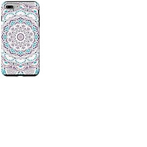 Boho Mandala Fleur Chic Bleu Violet G&eacute;om&eacute;trique Zen Art Coque pour iPhone 7 Plus/8 Plus