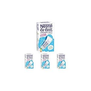 Lait concentre sucre demi ecreme NESTLE, 6 sticks, 180g (Lot de 4)