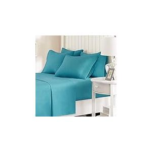 Comfort Spaces Parure de lit 4 pièces en Microfibre avec Poche Profonde de 35,6 cm, Infroissable, élastique Tout Autour, Drap de lit Confortable pour Toute l'année, taies d'oreiller Assorties, lit