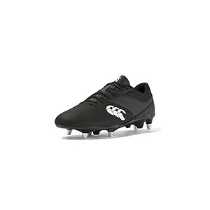 Canterbury Mixte Phoenix Raze Sol Mou Bottes de Rugby, Noir/Blanc, 49 EU