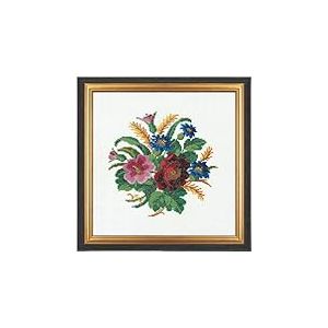 Eva Rosenstand Kit de point de croix Motif bleuet et coquelicot