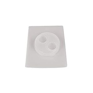 Rayher Moule plastique PE-LD: support bougie chauffe plat "Yin Yang", 3672900, Blanc,noir