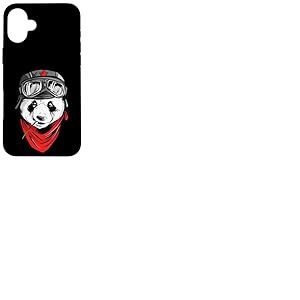 Ours Panda en Bambou Grand Panda Moto Biker Coque pour iPhone 16 Plus