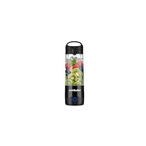 nutribullet Mixeur portable noir – Lame d'extraction puissante, tasse de 475 ml, couvercle à emporter, câble de charge USB-C et guide de l'utilisateur (français non garanti) – Offre plus de 15 cycles