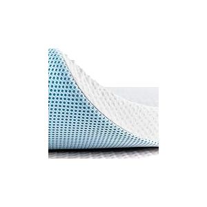 Hokway Surmatelas en Mousse à mémoire de Forme pour lit Double de 7,5 cm, Doux et rafraîchissant infusé de Gel, Confortable, soulagement de la Pression, Housse Lavable à Fermeture éclair en Bambou