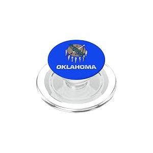 Drapeau Oklahoma City Tulsa Norman PopSockets PopGrip pour MagSafe