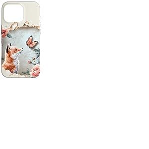 Renard Fleurs For&ecirc;t Animal Mignon Renard Coque pour iPhone 16 Pro