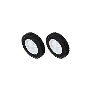 Greenstar Roue en Plastique à moyeu déporté universelle ø 203 mm Longueur 38 mm F1911 (Lot de 2) - Diamant Moyen - Blanc - Compatible avec les meuleuses d'angle et les meuleuses à banc