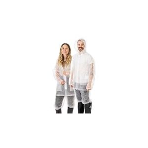 StanSport Raincoat Combinaison de Pluie en Vinyle pour Hommes avec Capuche, Transparent, Taille XXL, Claire
