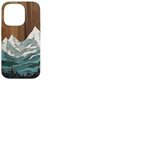 Coque pour iPhone 14 Pro Montagnes en plein air, nature, randonnée, forêt, paysage, thème bois