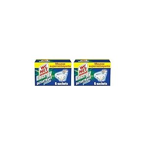WC NET Energy Poudre Détartrante Total Hygiene System 6 x 60 g (Lot de 2)