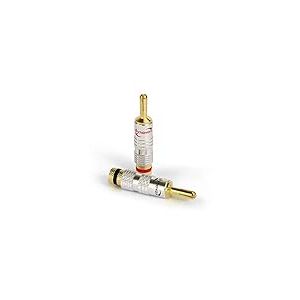 Dynavox Lot de 4 fiches banane avec fixation écartée
