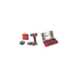 Einhell Professional Perceuse Visseuse à percussion sans fil TE-CD 18/50 Li-i BL Power X-Change (Li-ion, 18 V, moteur sans charbon, Couple 50 Nm) Livré avec 2 Batteries 2,0 Ah et un Chargeur