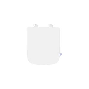 SREWOHS PRO Abattant WC Forme carr&eacute;e (COURT), Cuvette Toilette avec Frein de Chute, Lunette WC Blanche, si&egrave;ge de toilette universel, test&eacute;e jusqu'&agrave; 150kg, Gabarit d'installation Inclus, 42,3 x 36,1CM