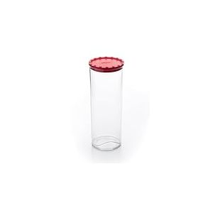 Ecoplast Bocal Corolla Extralarge, plastique avec couvercle, récipient hermétique pour aliments, terre cuite et blanc, 40 cm