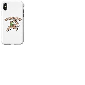 Hop Along Partner Grenouille chevauchant Un Lapin Coque pour iPhone X/XS