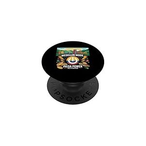 Drapeau de la Colombie Medellin Garçon Fille Colombian Gear Drapeau Columbia PopSockets PopGrip Adhésif