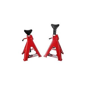 SIXTOL Mechanic Car Stand Pro 6T | Chandelles Professionnelles réglables avec Support en Caoutchouc | 6 tonnes | 2 pièces