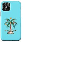 Mele Kalikimaka Palmier de No&euml;l hawa&iuml;en Coque pour iPhone 11 Pro