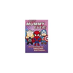 Carte d'anniversaire pour maman de Hallmark – Marvel's Avengers Design