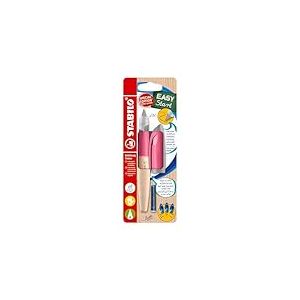 STABILO EASYbirdy Timber - Stylo plume enfant - Blister carton x 1 stylo plume - gaucher + 1 clé de réglage - rose