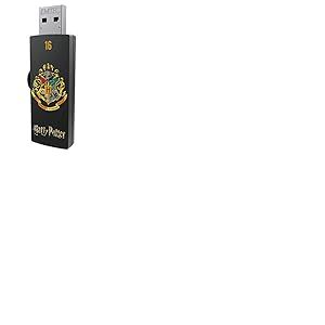 EMTEC, ECMMD16GM730HP04, Cl&eacute; USB 16 Go Harry Potter - Design exclusif inspir&eacute; des maisons de Poudlard - Vitesse de lecture jusqu'&agrave; 15 MB/s - Syst&egrave;me coulissant - Couleur : Multicolore