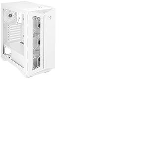 MSI MPG GUNGNIR 110R White – Boîtier PC de Jeu Moyen de qualité supérieure – Panneau latéral en Verre trempé – Ventilateurs ARGB 120 mm – Support de Refroidissement Liquide jusqu'à 360 mm – Boîtier