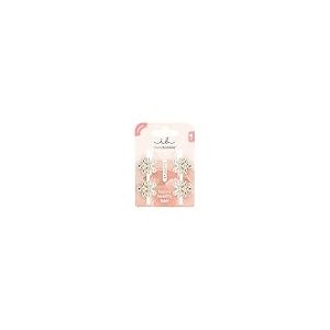 invisibobble Clipstar S Pearly Flower (4 pièces) - Petites barrettes à cheveux avec fleur perlée - Pour femmes, filles et cheveux fins - Pinces à cheveux dorées pour un style élégant