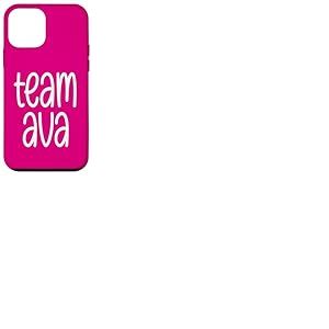 Team Ava Girls Nom Fille Sportive Petite-Fille Maman Coque pour iPhone 12 Mini