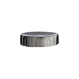 Premier Housewares Effet martelé Finition Nickel Noir Porte-Savon, Argent, 4 x 13 x 13 cm