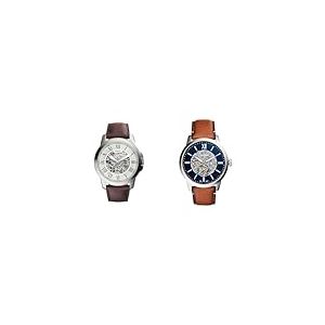 Fossil Montre pour Homme Grant, Mouvement Mécanique Automatique, Boîtier en Acier Inoxydable Argenté & Montre pour Homme Townsman, Mouvement mécanique Automatique