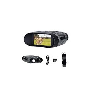 Rollei Jumelle Vision Nocturne 4K, Lunette Vision Nocturne 40 MP avec Zoom Num&eacute;rique 12X & Carte SD 32 Go Night Vision Binoculars 400M Jumelles Infrarouge avec Lampe Torche 5000mAh pour Adultes
